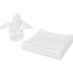 10 Servetter Vit 50 x 50 cm