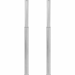 2 Teleskopiska bordsben i rostfritt stål 710 mm-1100 mm