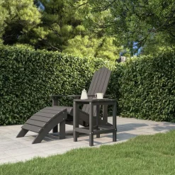 vidaXL Adirondack bord antracit 38x38x46 cm HDPE