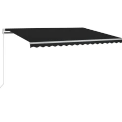 vidaXL Automatisk markis med vindsensor & LED 300x250 cm antracit
