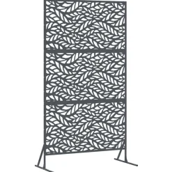vidaXL Avskärmningsskärm Antracit 100 x 50 x 180 cm Stål