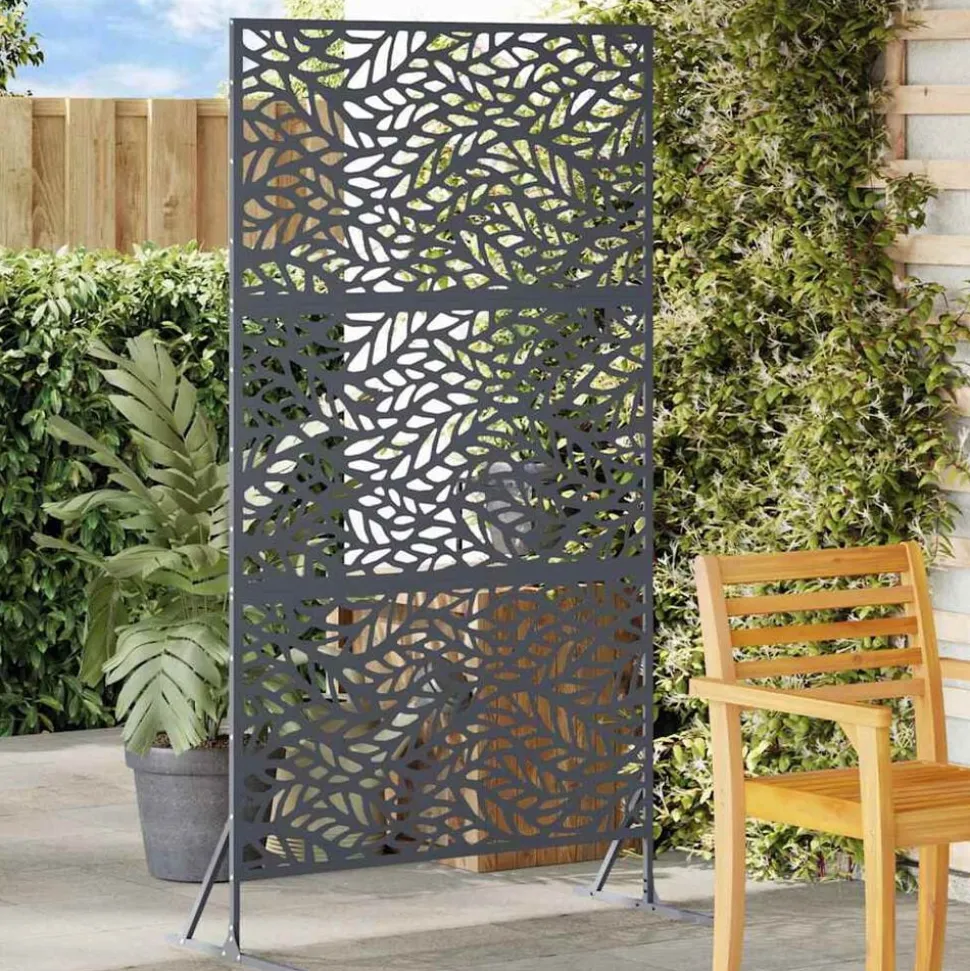 vidaXL Avskärmningsskärm Antracit 100 x 50 x 180 cm Stål