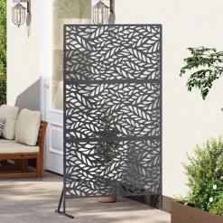 vidaXL Avskärmningsskärm Antracit 100 x 50 x 180 cm Stål
