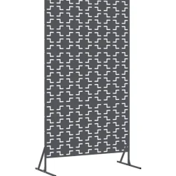 vidaXL Avskärmningsskärm Antracit 100 x 50 x 180 cm Stål