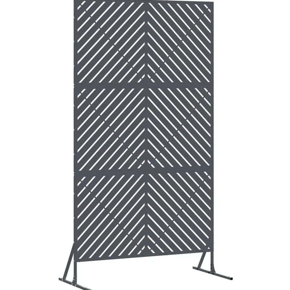 vidaXL Avskärmningsskärm Antracit 100 x 50 x 180 cm Stål