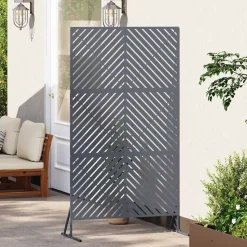 vidaXL Avskärmningsskärm Antracit 100 x 50 x 180 cm Stål