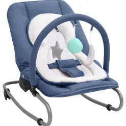 vidaXL Babysitter marinblå stål