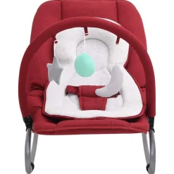 vidaXL Babysitter röd stål