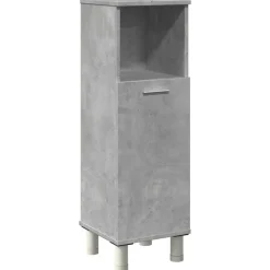 vidaXL Badrumsskåp betonggrå 30x30x95 cm konstruerat trä