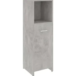 vidaXL Badrumsskåp betonggrå 30x30x95 cm konstruerat trä