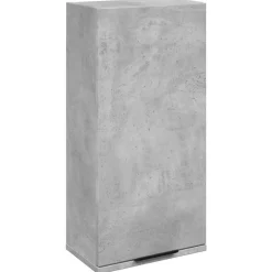 vidaXL Badrumsskåp väggmonterat betonggrå 32x20x67 cm