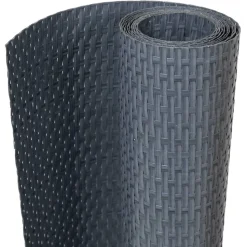 vidaXL Balkongskärmar 5 st antracit 255x19 cm konstrottning