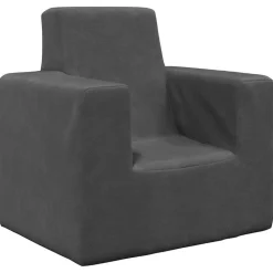 vidaXL Barnsoffa antracit mjuk plysch