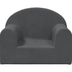 vidaXL Barnsoffa antracit mjuk plysch