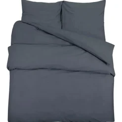 vidaXL Bäddset antracit 140x200 cm lätt mikrofiber