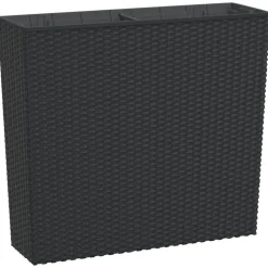 vidaXL Blomkruka med avtagbar insida antracit 12/44 L PP-rotting