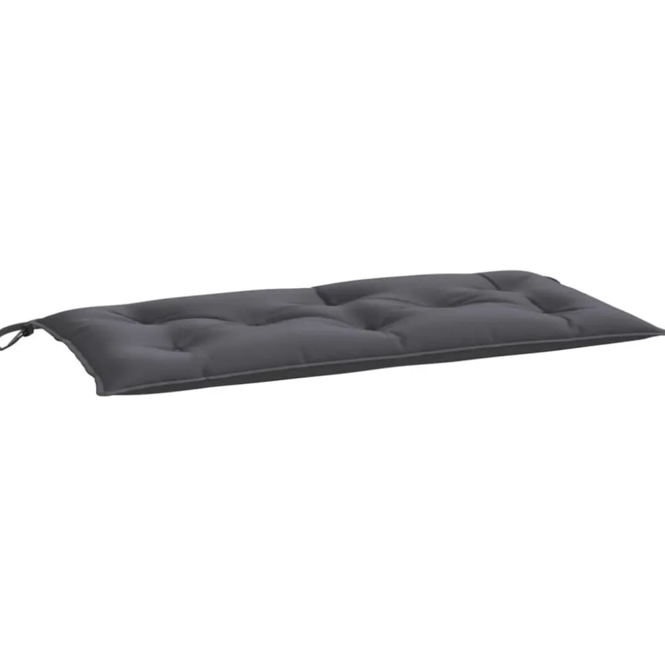 vidaXL Bänkdyna för trädgården antracit 100x50x7 cm oxfordtyg