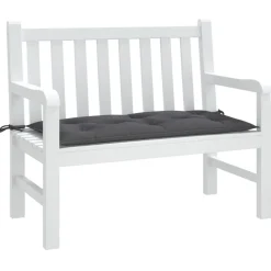 vidaXL Bänkdyna för trädgården antracit 100x50x7 cm oxfordtyg