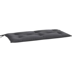 vidaXL Bänkdyna för trädgården antracit 110x50x7 cm oxfordtyg