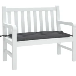 vidaXL Bänkdyna för trädgården antracit 110x50x7 cm oxfordtyg