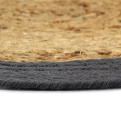 vidaXL Bordstabletter 4 st naturlig och antracit 38 cm jute och bomull