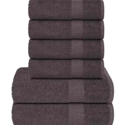 vidaXL 6-delat handduksset FROGN antracit 360 gsm