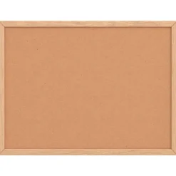 vidaXL Korkskiva med ram av massiv furu 40x30 cm
