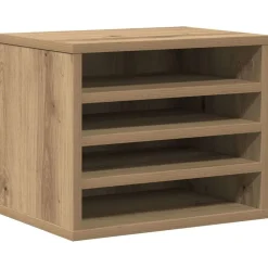 vidaXL Skrivbordshållare Artisan Ek 36 x 26 x 29,5 cm Konstruerat trä