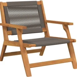 vidaXL Trädgårdsmöbler 2 pcs Grå 67 x 78 x 73 cm Massivt Akaciaträ