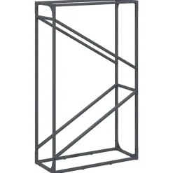 vidaXL Vedställ antracit 60x25x100 cm kallvalsat stål