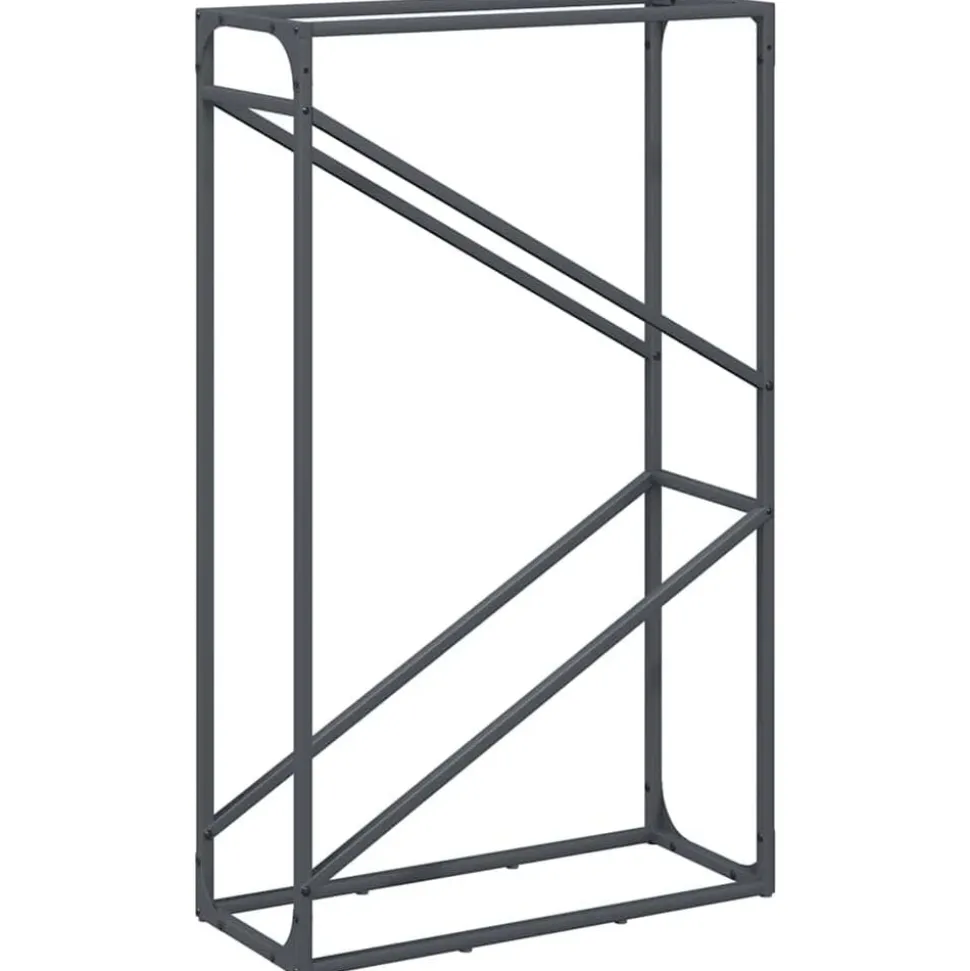 vidaXL Vedställ antracit 60x25x100 cm kallvalsat stål