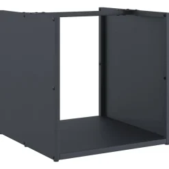 vidaXL Vedställ antracit 40x40x40 cm kallvalsat stål