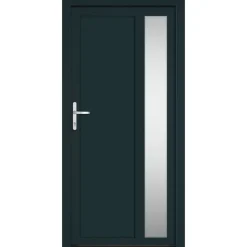 vidaXL Ytterdörr antracit 98x200 cm PVC