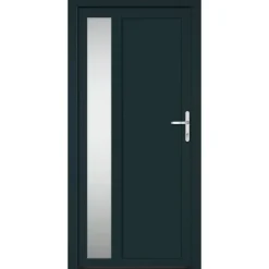 vidaXL Ytterdörr antracit 98x200 cm PVC