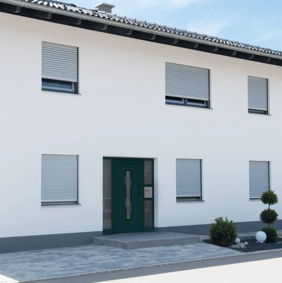 vidaXL Ytterdörr antracit 88x200 cm PVC